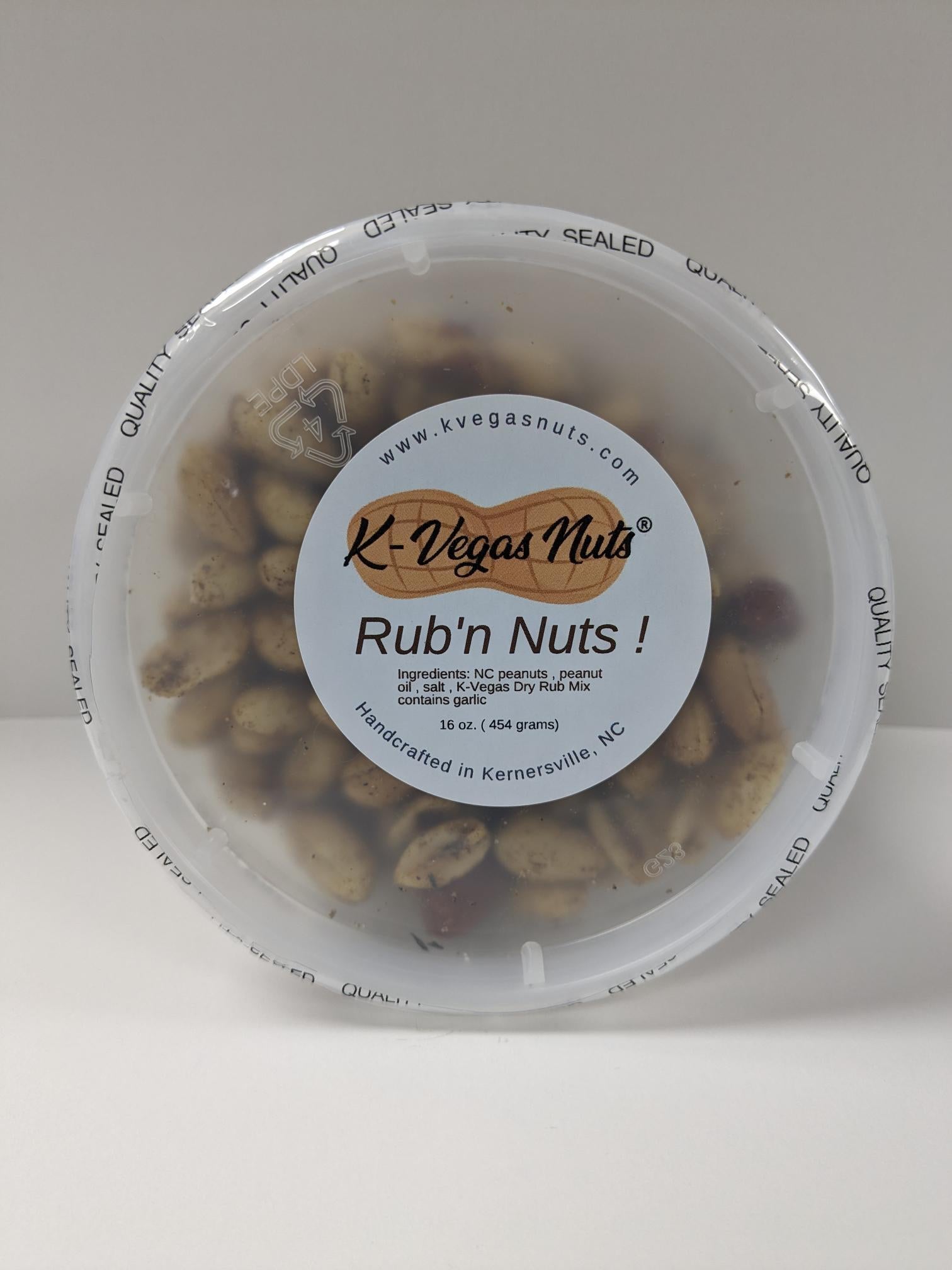 16 oz tub of nuts | K-Vegas Nuts