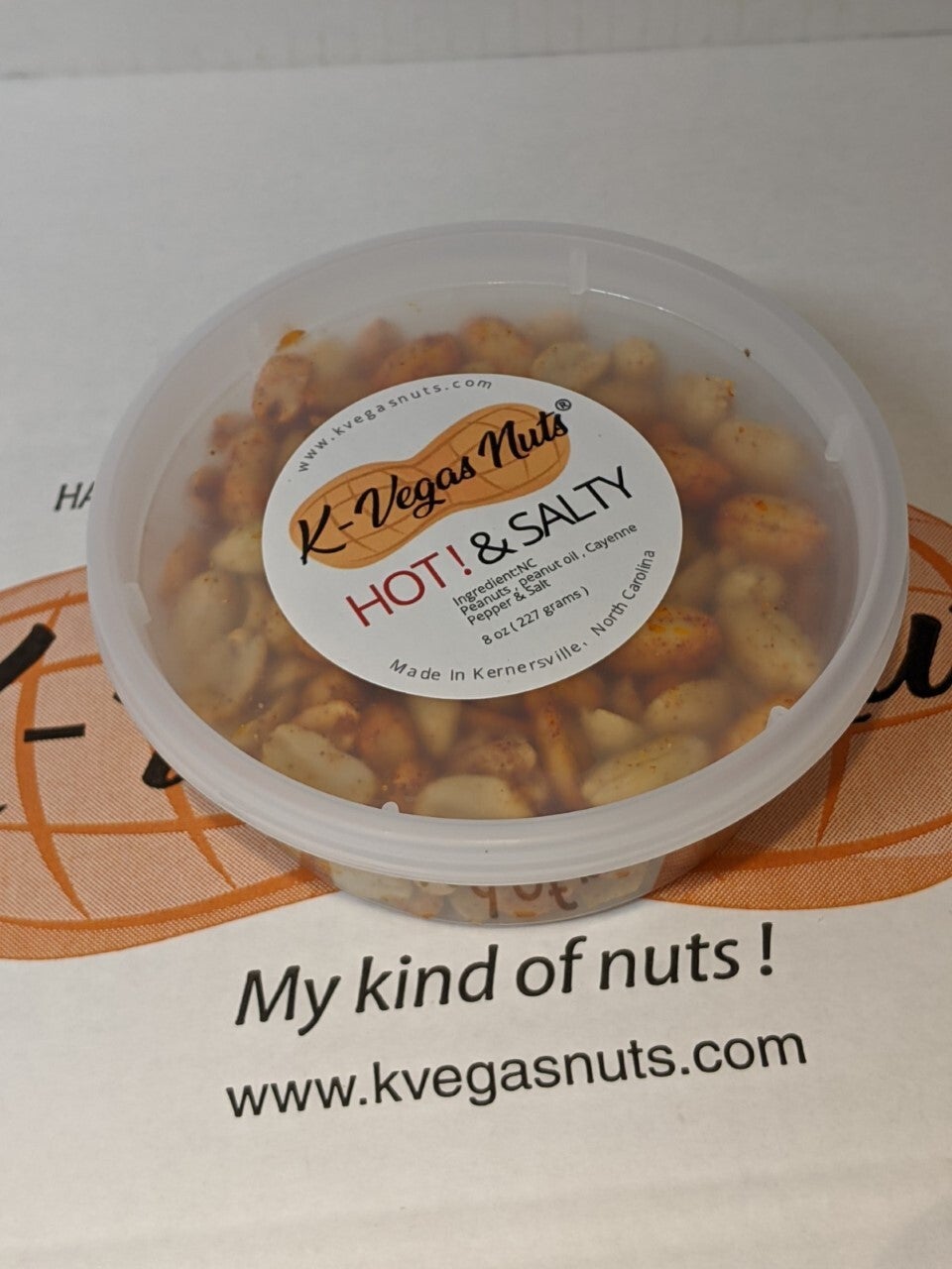 8 oz deli tub K Vegas Nuts